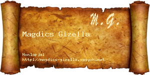 Magdics Gizella névjegykártya